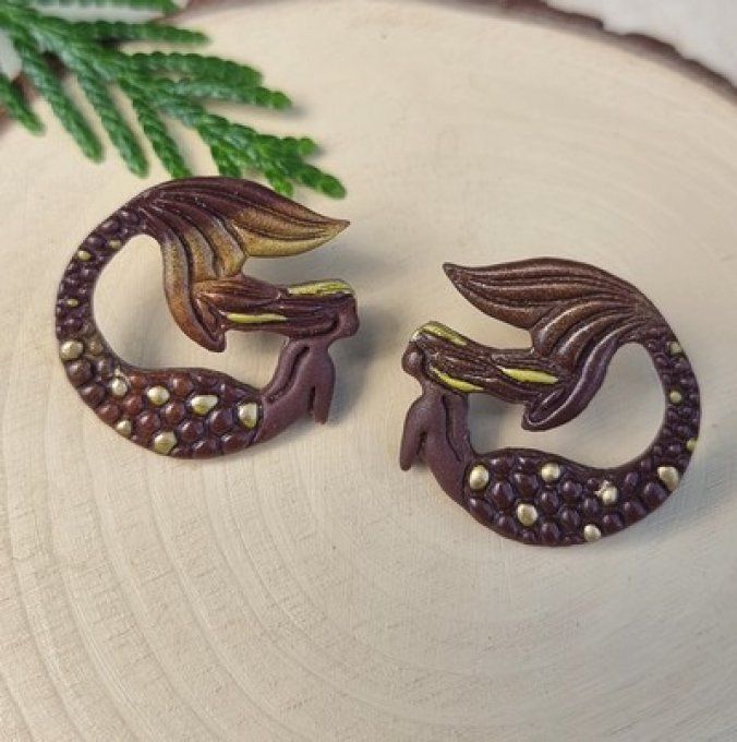 Boucles d'oreilles "Sirène"