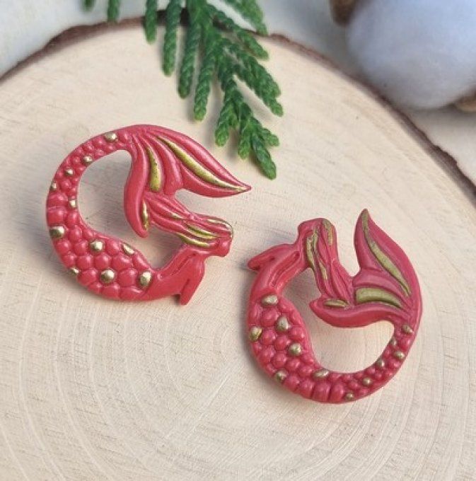 Boucles d'oreilles "Sirène"