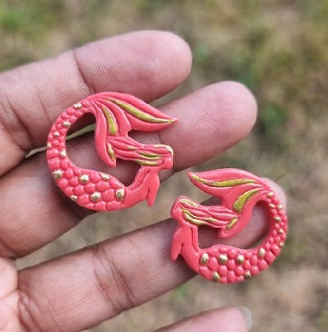 Boucles d'oreilles "Sirène"