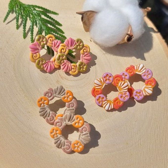 Boucles d'oreilles "Coquillages"