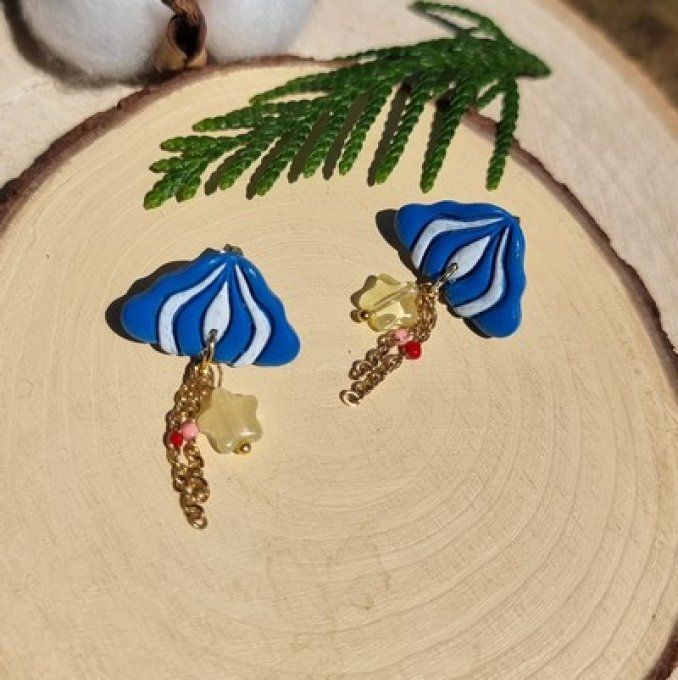 Boucles d'oreilles "Méduses"