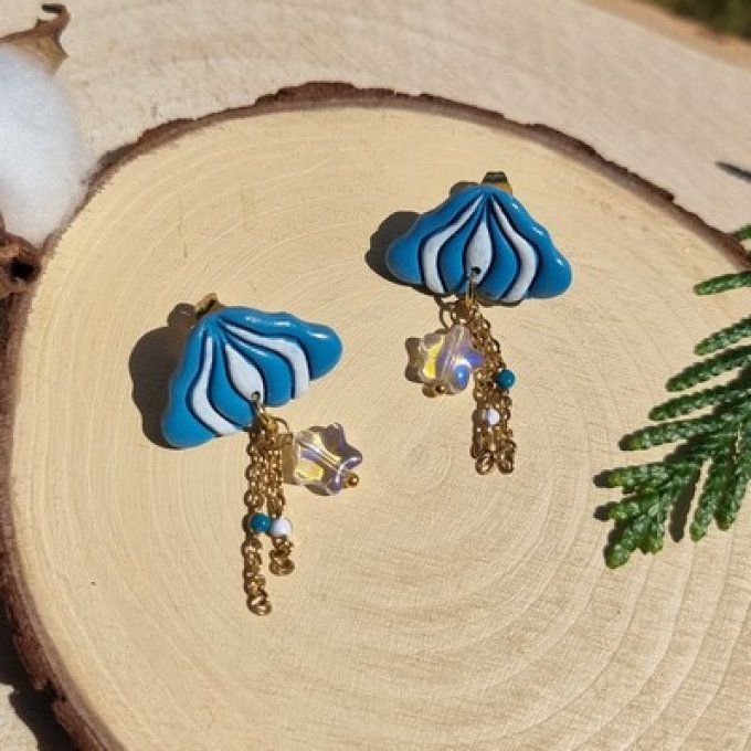 Boucles d'oreilles "Méduses"