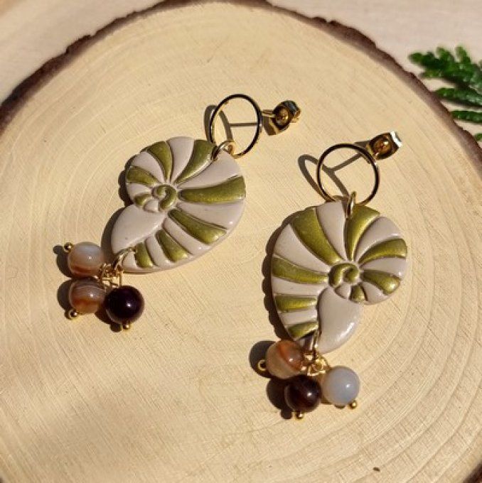Boucles d'oreilles "Grand Coquillage"