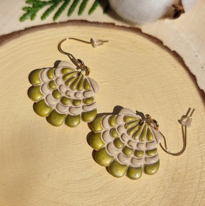 Boucles d'oreilles "Coquille"