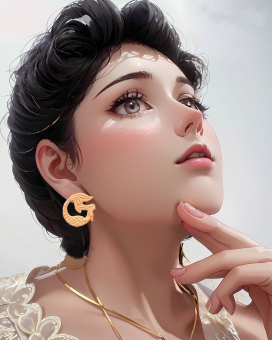 Boucles d'oreilles "Sirène"